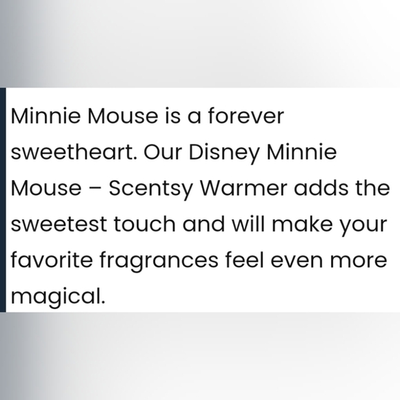 Scentsy Disney Minnie Mouse Warmer Totally Minnie Wax Melts Black White Red Bow - Picture 5 of 7